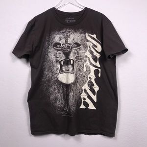 Santana Lion Short Sleeve Tee Brown Sz XL